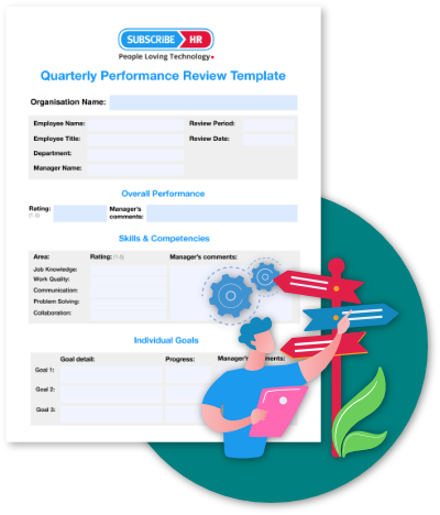 Customisable performance review template showcasing streamlined HR processes with a focus on clarity and consistency in employee evaluations.
